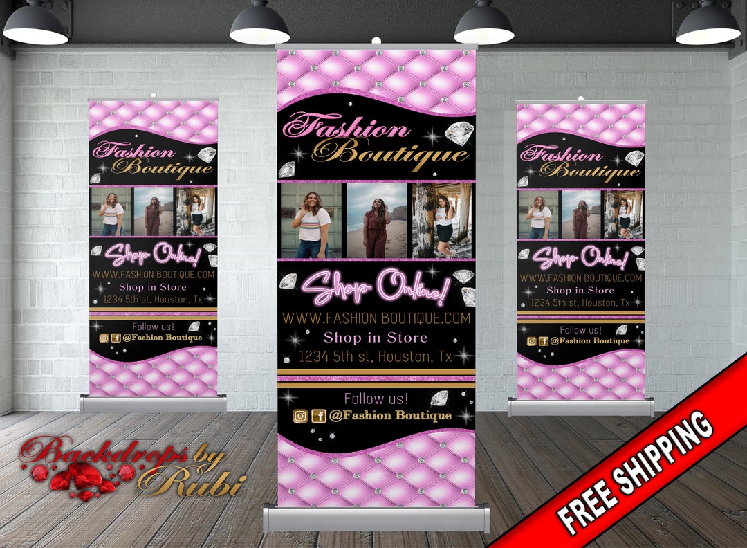 Retractable Logo Banner, Logo Step and Repeat Business Event Banner ...