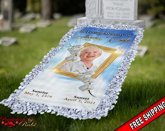 Grave Blanket, Grave Cover, Memorial Grave Blanket, Custom Grave Blanket, In Loving Memory Sign, Grave Funeral Blanket, Memorial Keepsakes