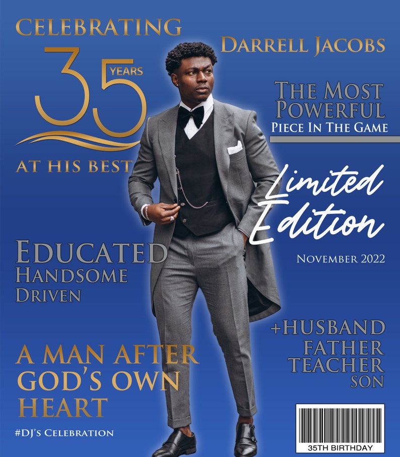 Magazine Cover Backdrop Magazine Cover Birthday Magazine - Etsy