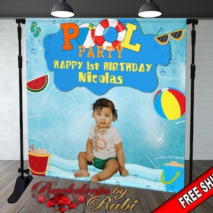 Pool Party Backdrop, Summer Pool Party Banner, Pool Party  Background, Pool Party Photo Backdrop, Pool Party Banner, Pool Party Picture