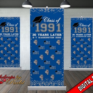Retractable Class Reunion, Class Reunion Step and Repeat Banner, Class Reunion Banner, Class Reunion Retractable Banner, Class Reunion Sign