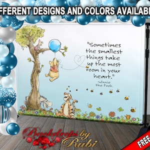 Winnie the Pooh Baby Shower, Winnie the Pooh Nursery/Baby Shower, Winnie the Pooh Backdrop, Winnie the Pooh Vintage/ Winnie the Pooh Classic