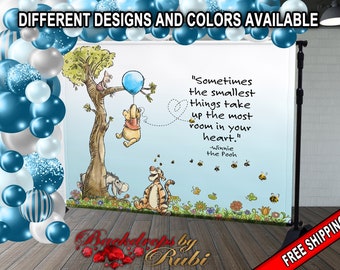 Winnie the Pooh Baby Shower, Winnie the Pooh Nursery/Baby Shower, Winnie the Pooh Backdrop, Winnie the Pooh Vintage/ Winnie the Pooh Classic