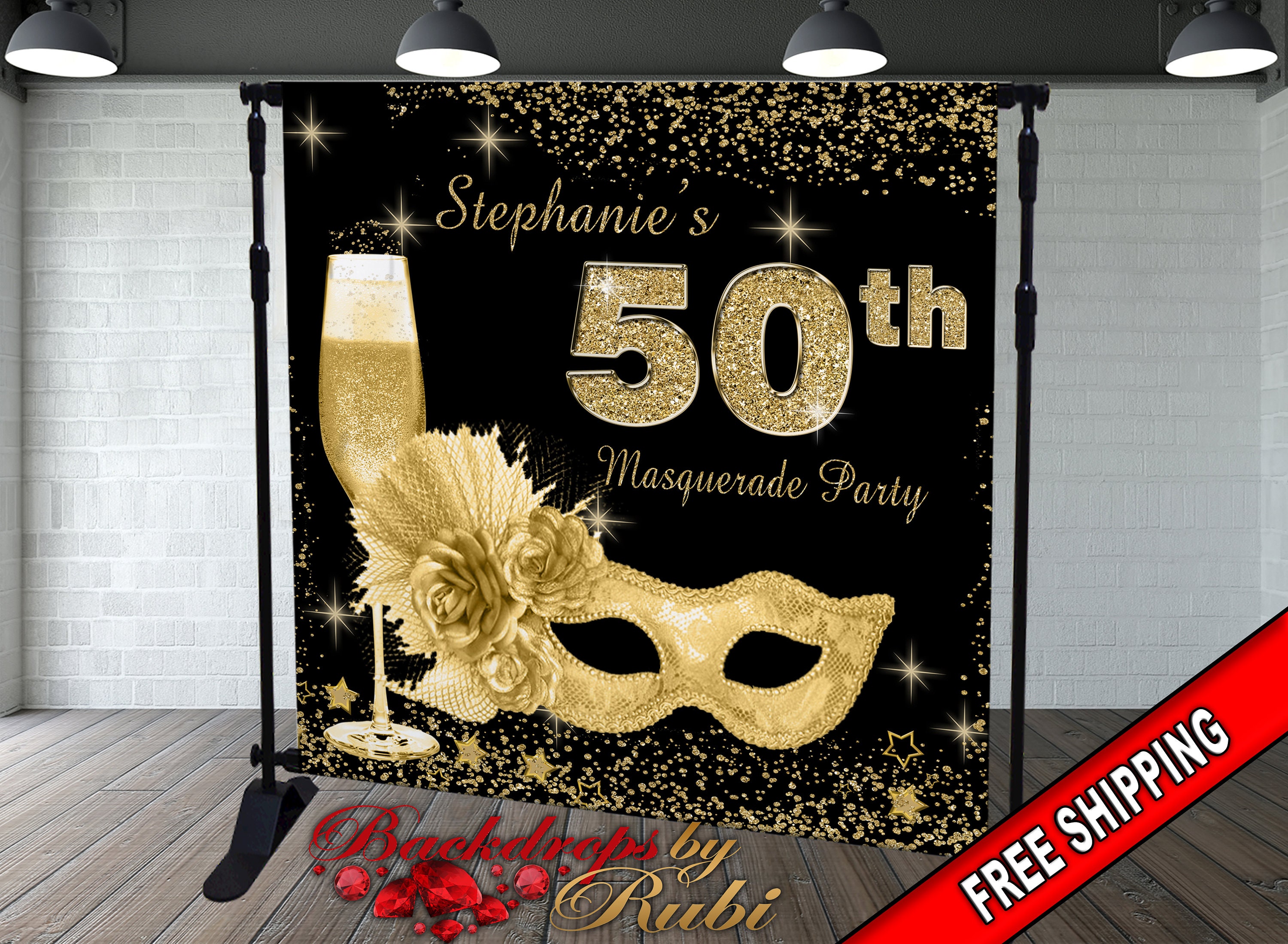 Masquerade Party Decorations Backdrops Golden Mask Red Rose Photography  Backdrop for Masquerade Theme Birthday Party Photo Background Mardi Gras