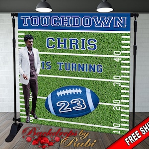 Football Birthday Backdrop,  Football Backdrop, Baby Shower Football Backdrop, Touchdown Football backdrop, Football Field  Backdrop