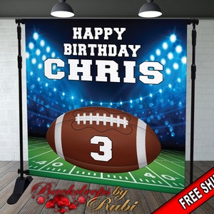 Football Birthday Backdrop,  Football Backdrop, Baby Shower Football Backdrop, Touchdown Football backdrop, Football Field  Backdrop