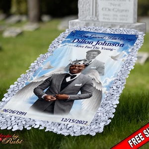 Grave Blanket, Grave Cover, Memorial Grave Blanket, Custom Grave Blanket, In Loving Memory Sign, Grave Funeral Blanket, Memorial Keepsakes
