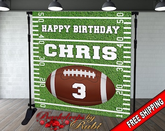 Football Birthday Backdrop,  Football Backdrop, Baby Shower Football Backdrop, Touchdown Football backdrop, Football Field  Backdrop