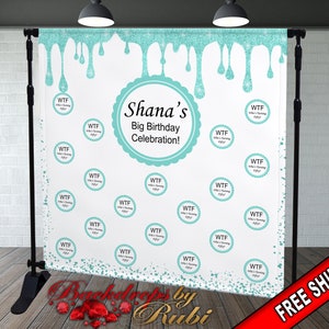 Aperturee Vintage Dude Black Step And Repeat Birthday Backdrop