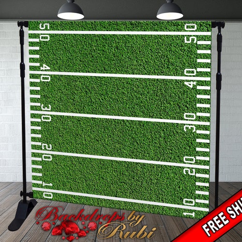 Football Birthday Backdrop Football Backdrop Baby Shower Etsy
