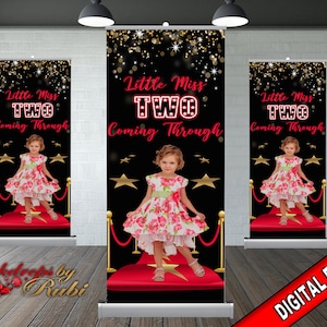 Retractable Birthday Banner, Custom Birthday Banner, Picture Banner, Pop Up Birthday Banner, Retractable Picture Banner, Roll Up Banner,