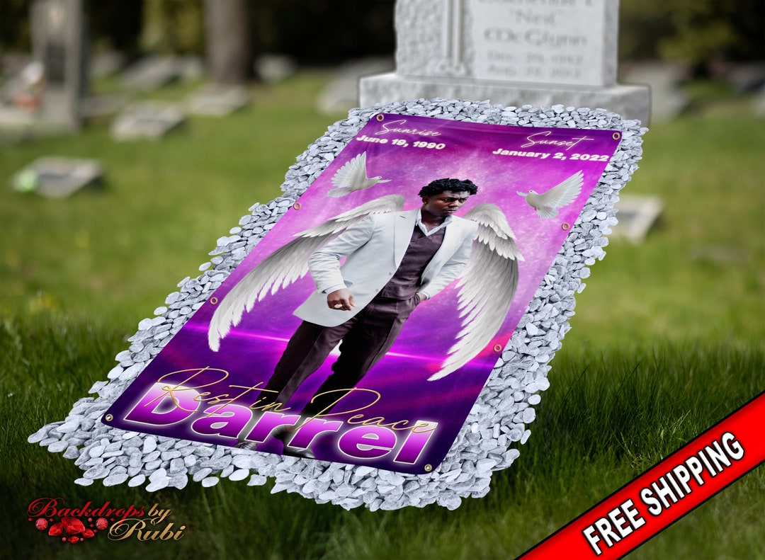 Grave Blanket, Grave Cover, Memorial Grave Blanket, Custom Grave