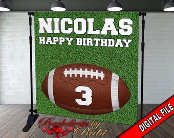 Football Birthday Backdrop,  Football Backdrop, Baby Shower Football Backdrop, Touchdown Football backdrop, Football Field  Backdrop