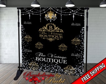 Logo Step and Repeat Business Event Backdrop, Custom Logo Backdrop, Business Logo Backdrop, Business Logo Step And Repeat, Custom Backdrops