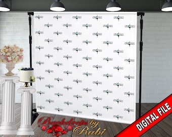 Logo Step and Repeat Sfondo evento aziendale, Sfondo logo personalizzato, Sfondo logo aziendale, Logo aziendale Step and Repeat, Fondali personalizzati