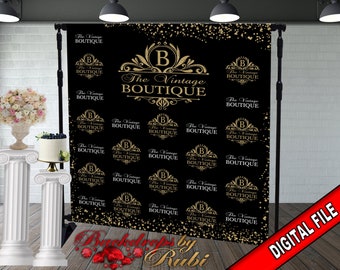 Logo Step and Repeat Sfondo evento aziendale, Sfondo logo personalizzato, Sfondo logo aziendale, Logo aziendale Step and Repeat, Fondali personalizzati