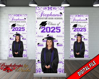 Graduation Retractable, Graduation Banner, Graduation Retractable Banner, Graduation Custom Roll Up Banner, Class of 2026 Retractable Banner