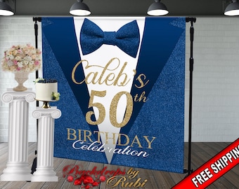 Classic Man Birthday Backdrop, Classic Man Step and Repeat Backdrop, 30th Birthday, 40th, 50th, 60th Backdrop, Men's Birthday Backdrop
