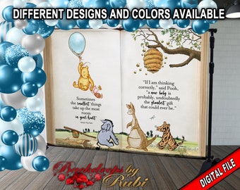 Winnie the Pooh Birthday, Winnie the Pooh Nursery/Baby Shower, Winnie the Pooh Backdrop, Winnie the Pooh Story Book, Winnie the Pooh Classic