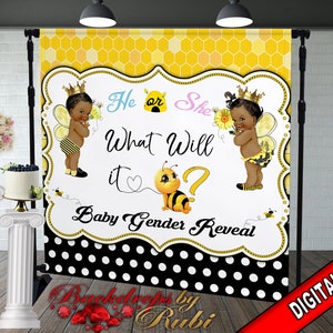 What Will it Bee Backdrop, Bee Baby Shower Backdrop, What Will it Bee Baby Shower, Bee Baby Shower, Bee Little Princess Backdrop, Bee Banner