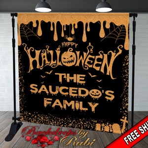 Halloween Birthday Backdrop, Halloween Backdrop, Halloween Banner, 2025 Backdrop, Halloween Birthday Backdrop, Halloween Party