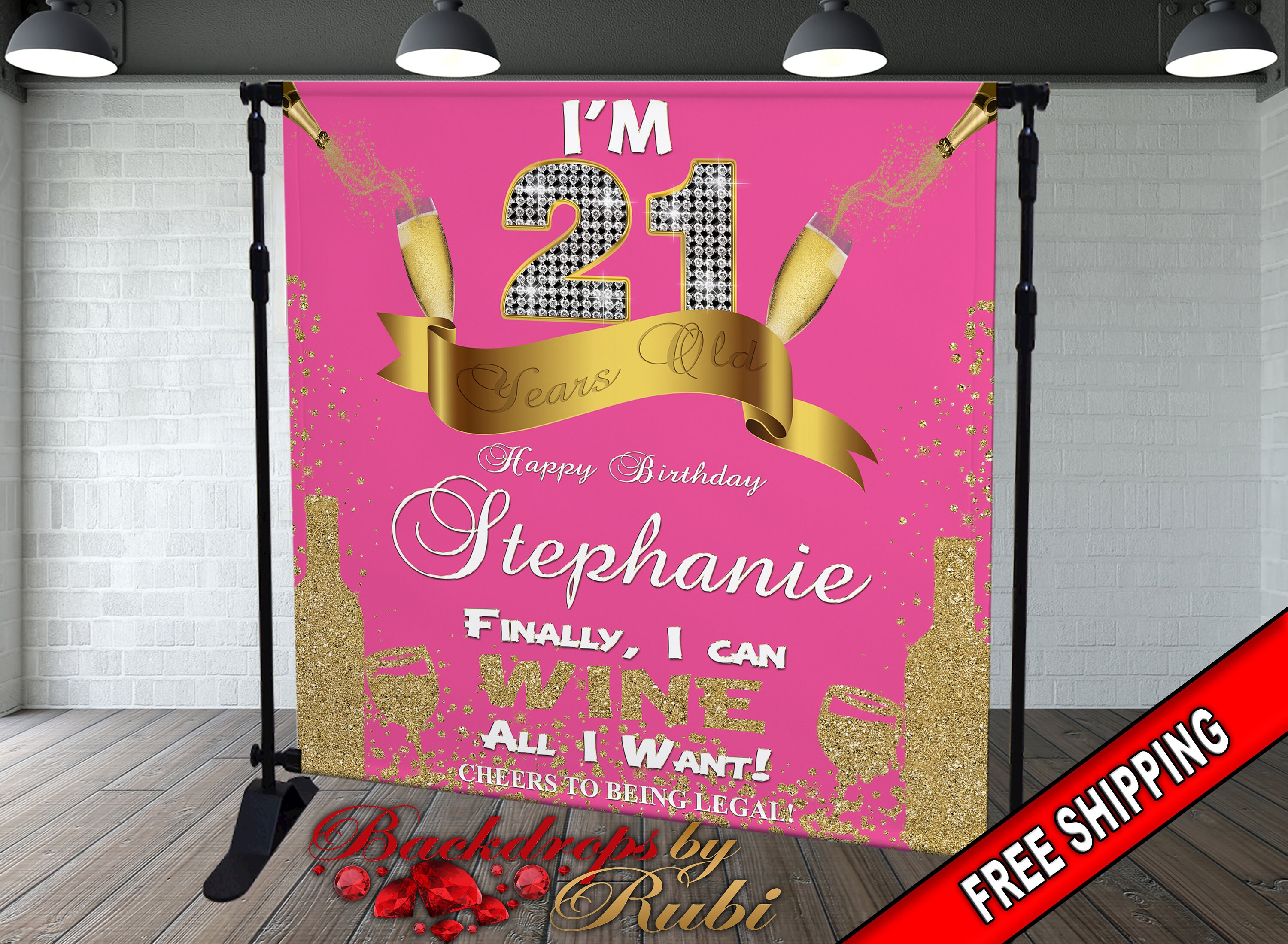 21st Birthday Party Backdrop 21 years Old Backdrop 21st Etsy