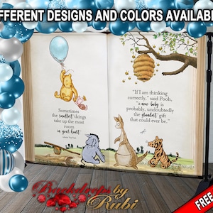 Winnie the Pooh Birthday, Winnie the Pooh Nursery/Baby Shower, Winnie the Pooh Backdrop, Winnie the Pooh Story Book, Winnie the Pooh Classic