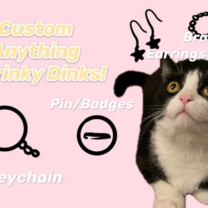 Custom Anything Shrinky Dinks! Custom Logo, Pets, Memories, Characters | Keychain, Pin, Earrings, Bracelet, Charms | Handmade Shrink Plastic