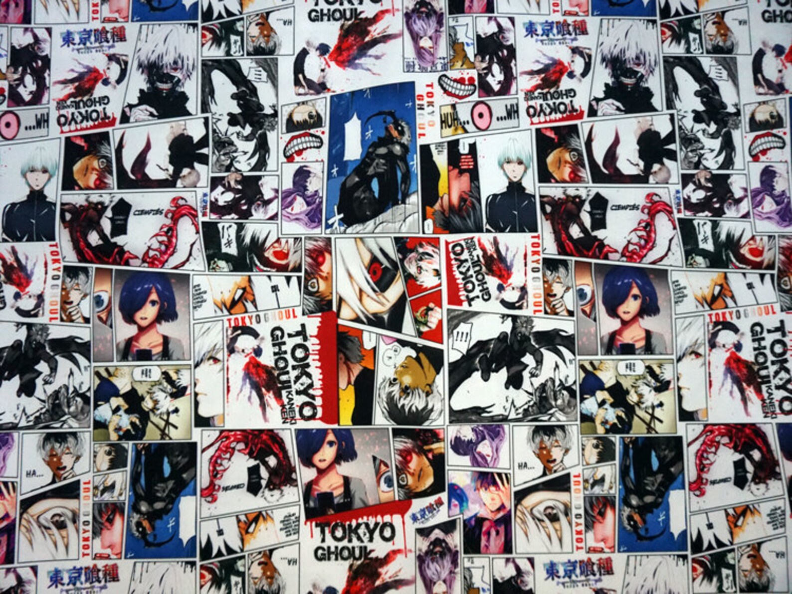 Anime Tokyo Ghoul Fabrics Japanese Anime Twill Fabrics by Etsy