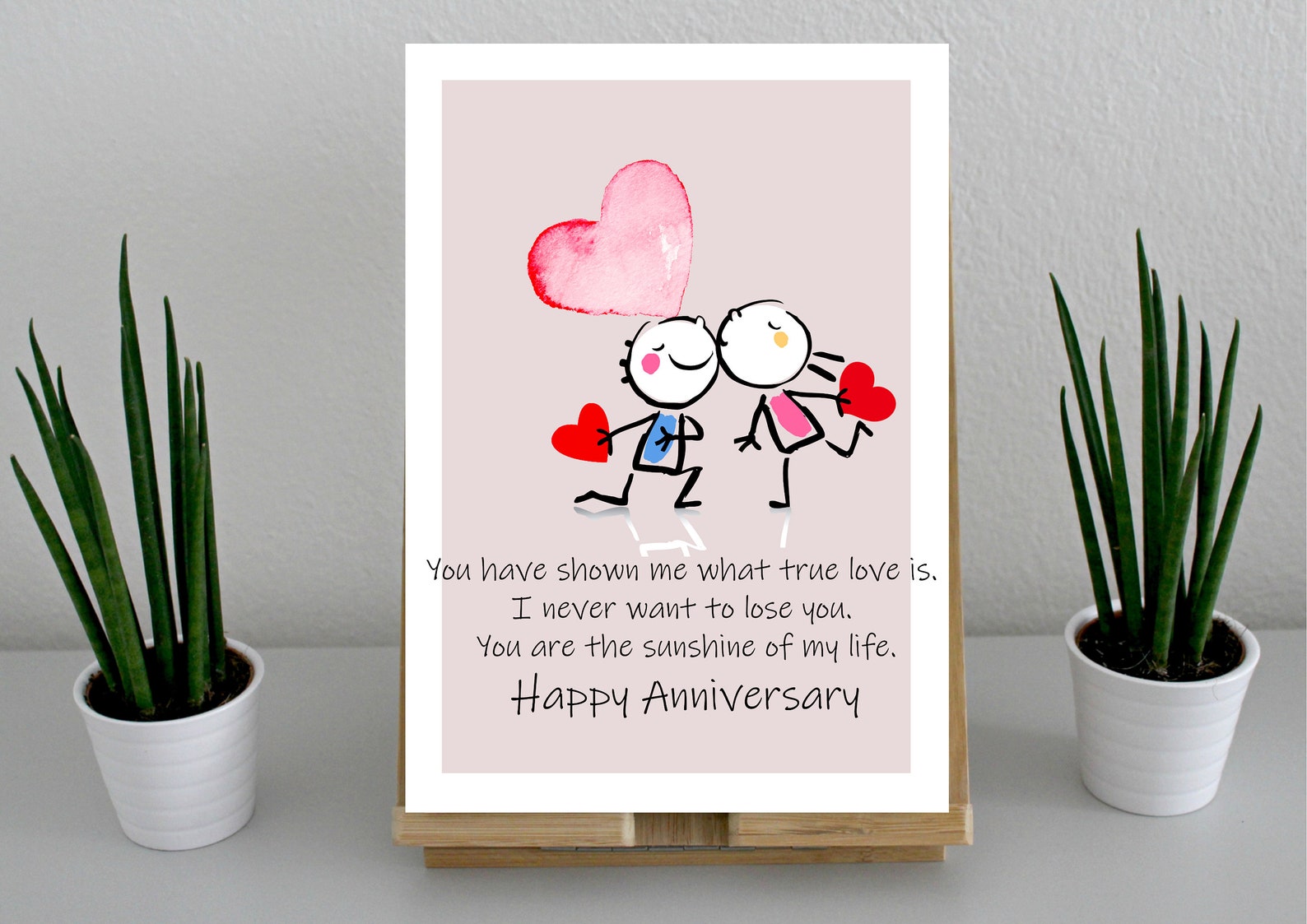 Printable Anniversary Card Digital Happy Anniversary Card wish My Love
