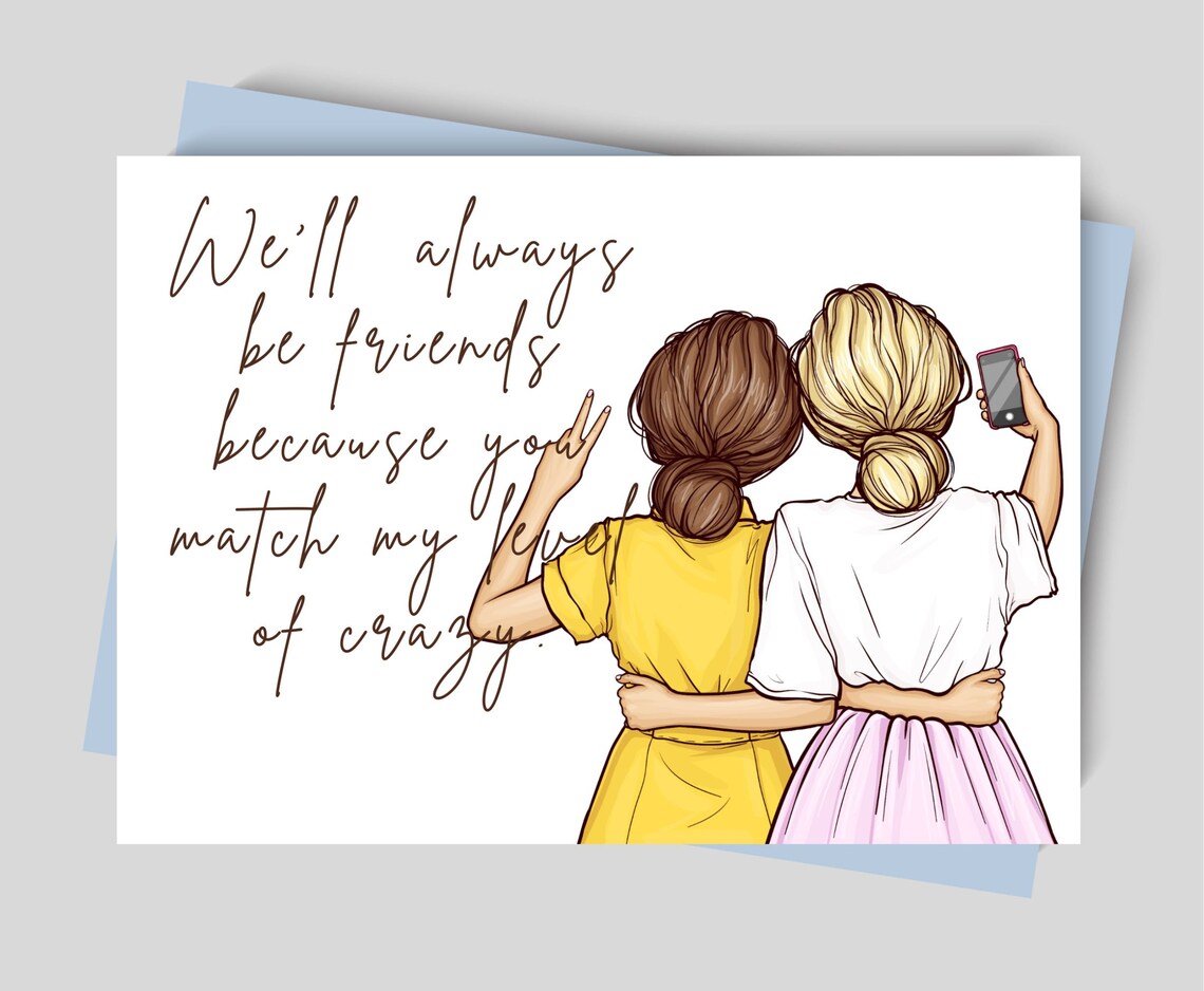 Printable Best Friend's Birthday Card, Instant Download Card,funny Card ...