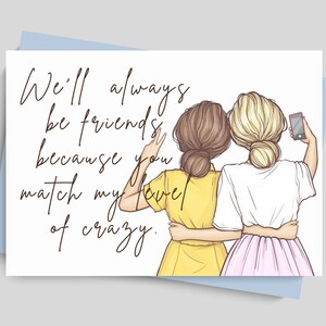 Printable Best Friend's Birthday Card Instant Download | Etsy