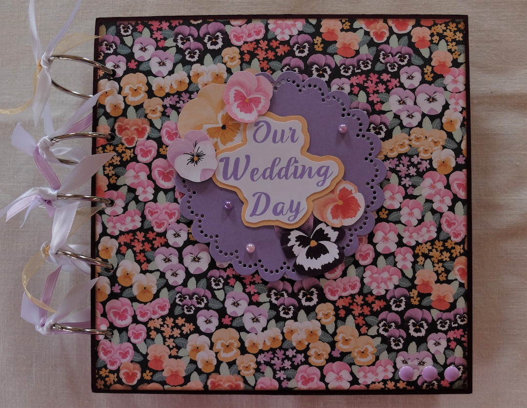 Mini Album Wedding Keepsake Album Premade Scrapbook Photo Etsy