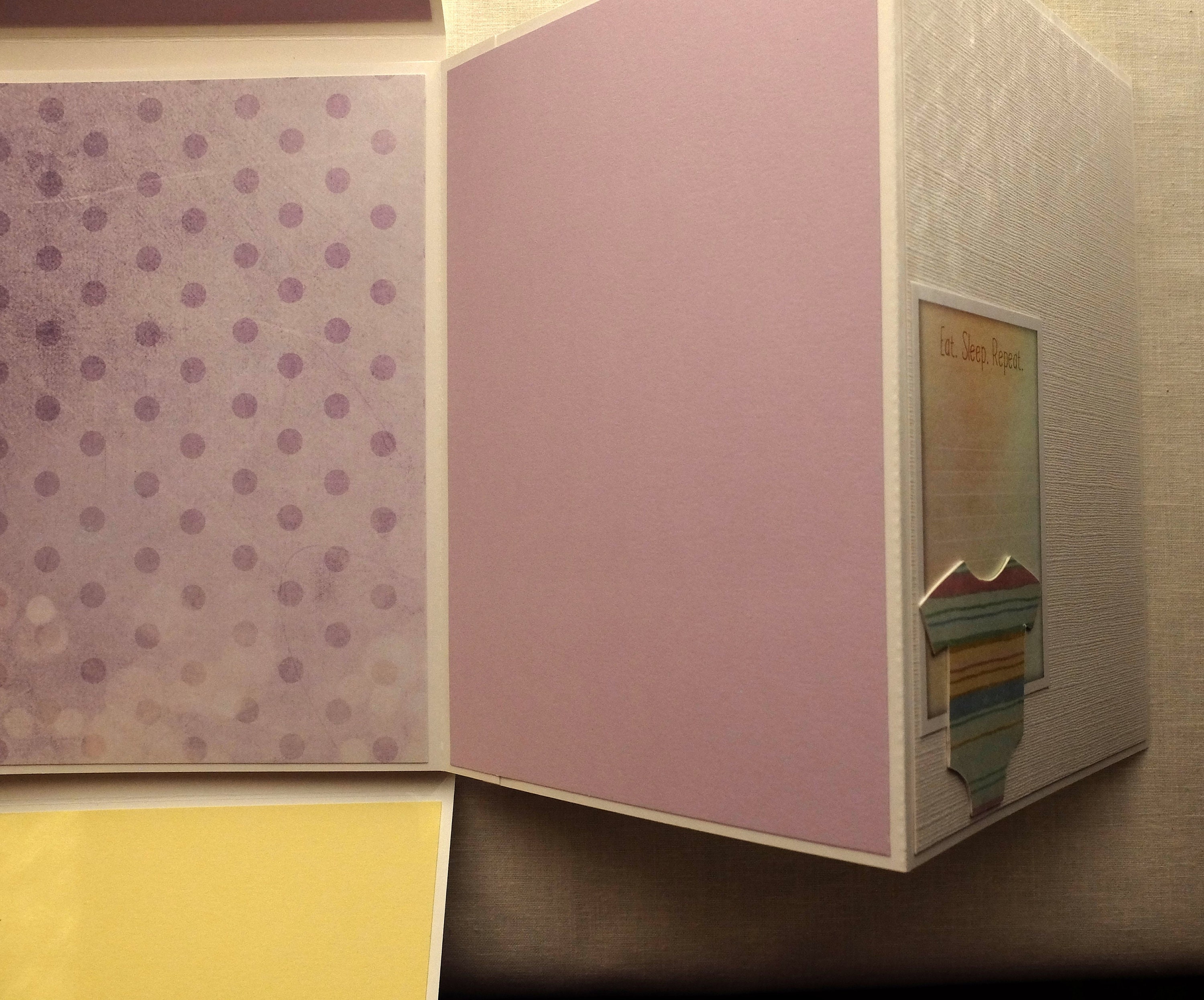 Mini Album, Multiple Panel Mini Album, Baby, Premade Scrapbook, Memory