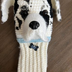 Custom Dog Golf Club Cover, Dog Golf Head Cover, Golf Gift for Dad, Golfer Gift, Gift for Mom, Birthday Gift