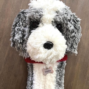 Custom Dog Golf Club Cover: Personalized Pet Head Cover, Golfer Gift