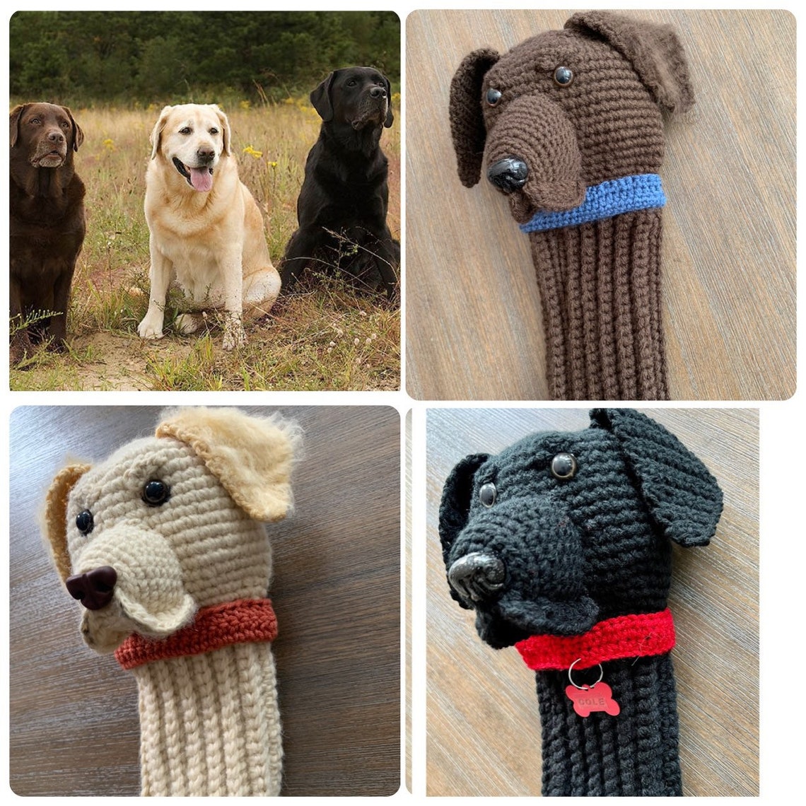 Golf Club Head Cover Handmade Labrador Dog Golf Club Head Etsy