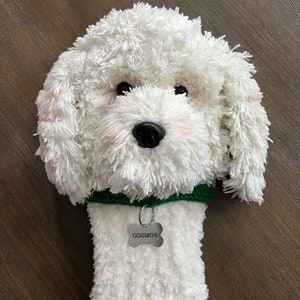 Custom Dog Golf Club Cover, Dog Golf Head Cover, Golf Gift for Dad, Golfer Gift, Gift for Mom, Birthday Gift