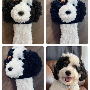 Custom Dog Golf Club Cover, Dog Golf Head Cover, Golf Gift for Dad, Golfer Gift, Gift for Mom, Birthday Gift