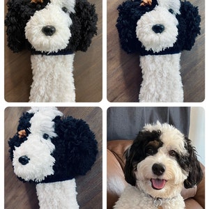 Custom Dog Golf Club Cover, Dog Golf Head Cover, Golf Gift for Dad, Golfer Gift, Gift for Mom, Birthday Gift