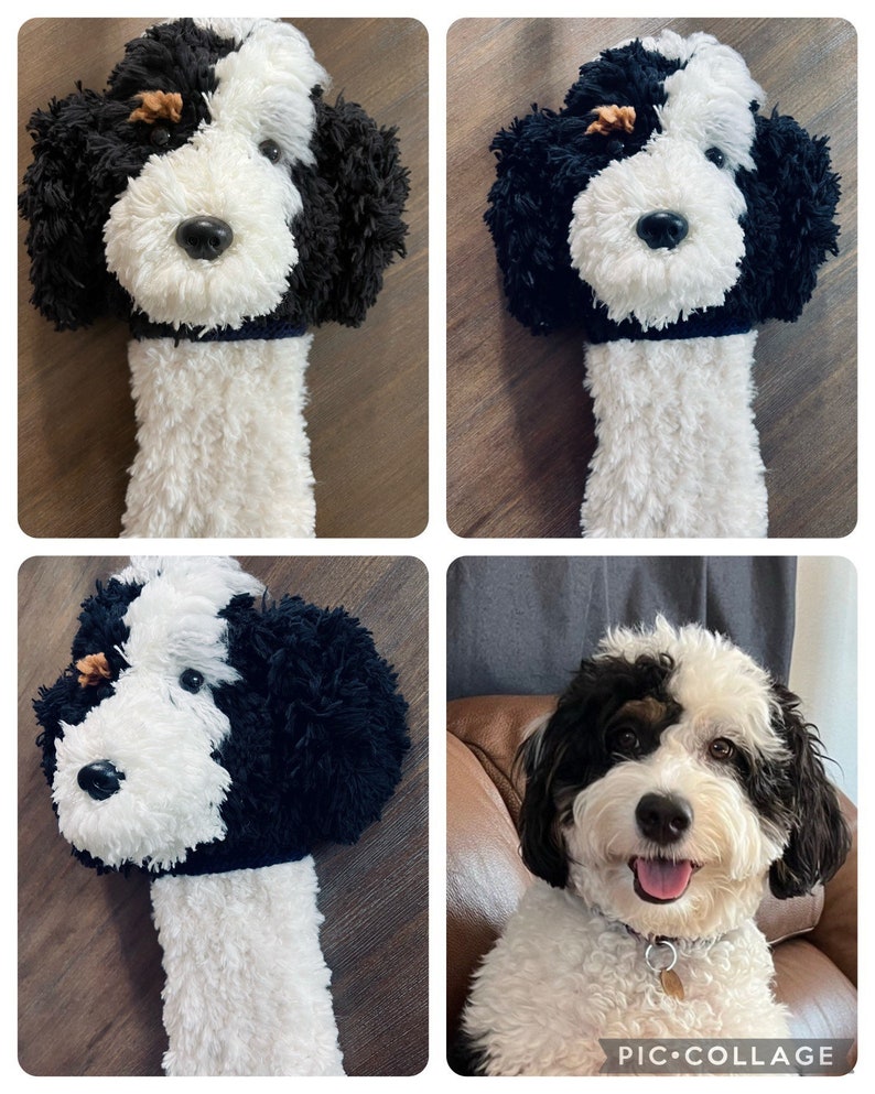 Customized shops golf golf head cover, dog golf head cover, dog custom golf club cover