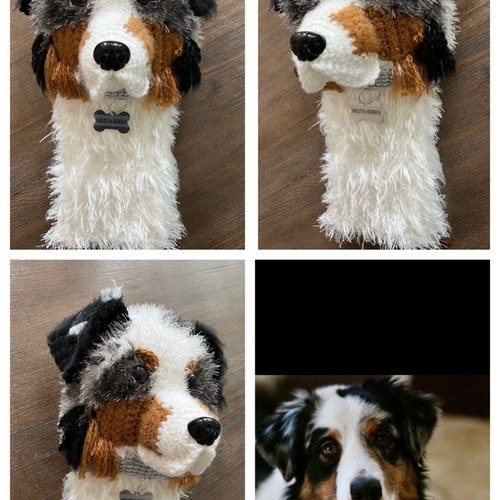 Customized shops golf golf head cover, dog golf head cover, dog custom golf club cover