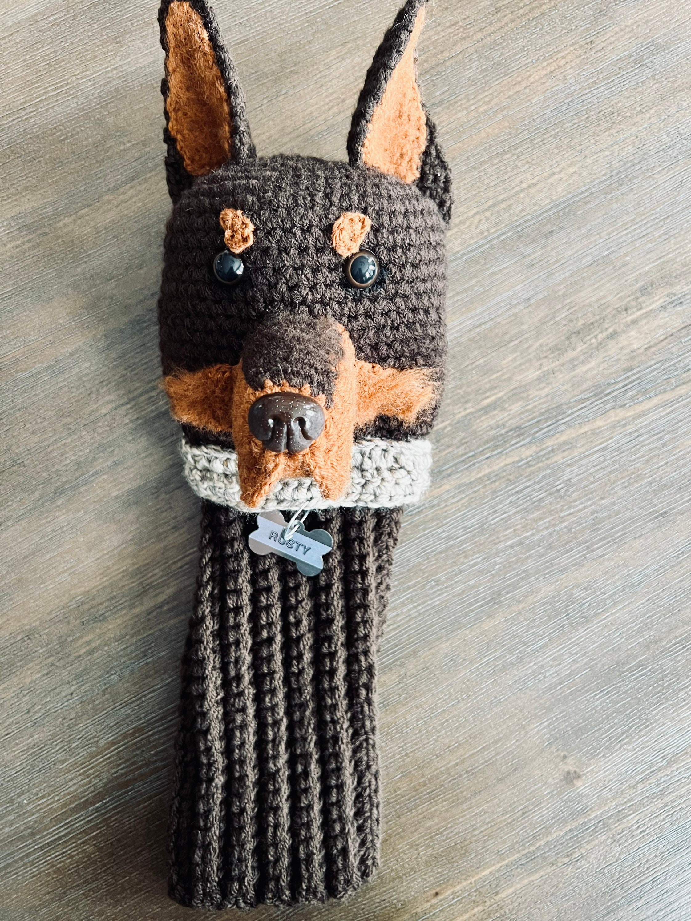 Golf Club Head Cover Handmade Doberman Dog Golf Club Head Etsy