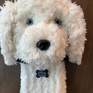 Custom Dog Golf Club Cover, Dog Golf Head Cover, Golf Gift for Dad, Golfer Gift, Gift for Mom, Birthday Gift