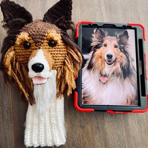 Custom Dog Golf Club Cover, Dog Golf Head Cover, Golf Gift for Dad, Golfer Gift, Gift for Mom, Birthday Gift