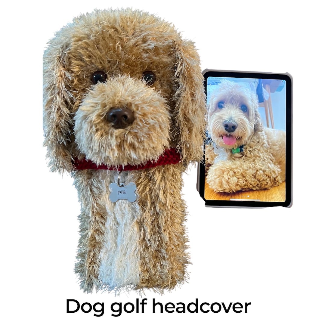 Custom Dog Golf Head Cover , Personalized Dog Golf Club Cover, Driver ...