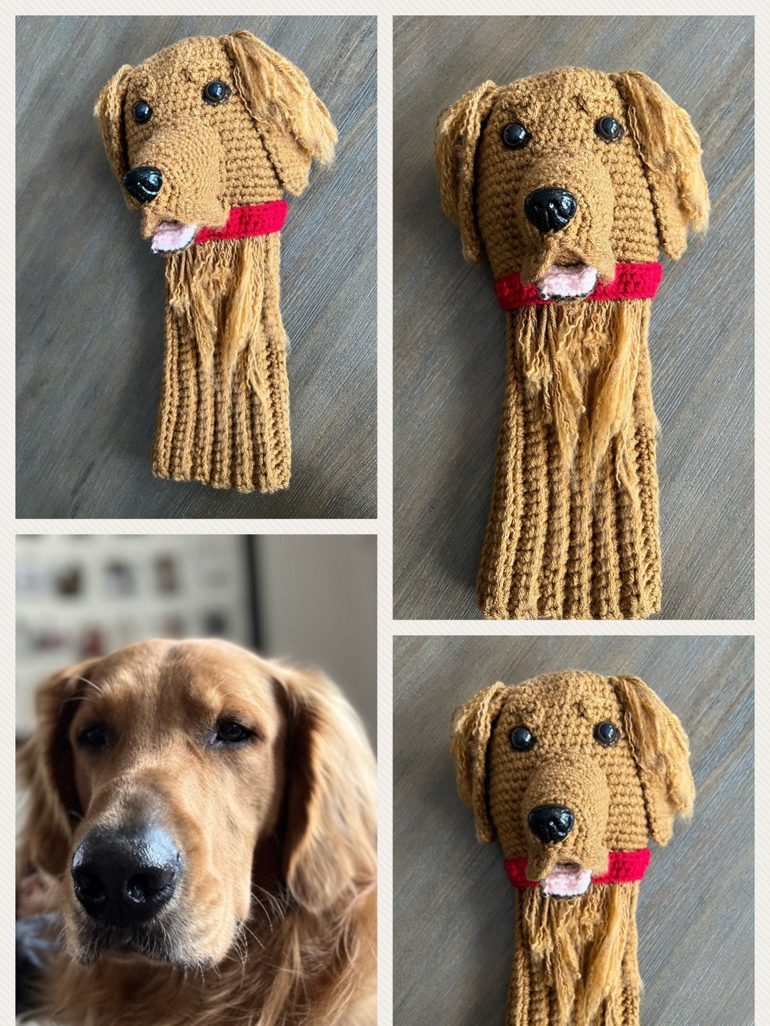 Golden Retriever Custom Dog Golf Club Cover ,dog Golf Club Head Covers