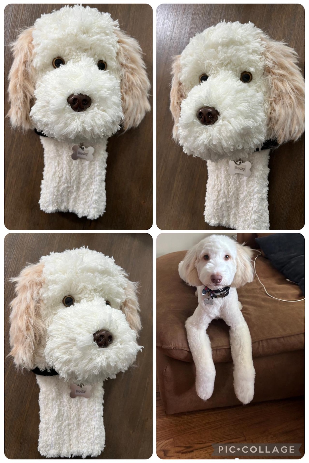 Custom Dog Golf Head Cover , Personalized Dog Golf Club Cover, Driver ...