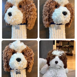 Custom Dog Golf Club Cover, Dog Golf Head Cover, Golf Gift for Dad, Golfer Gift, Gift for Mom, Birthday Gift
