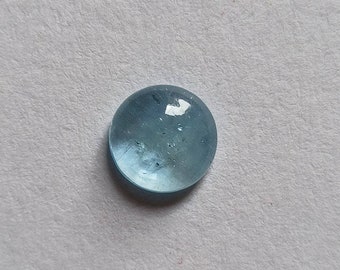 Natuurlijke AA aquamarijn cabochons: ronde losse edelsteen (3-8 mm)